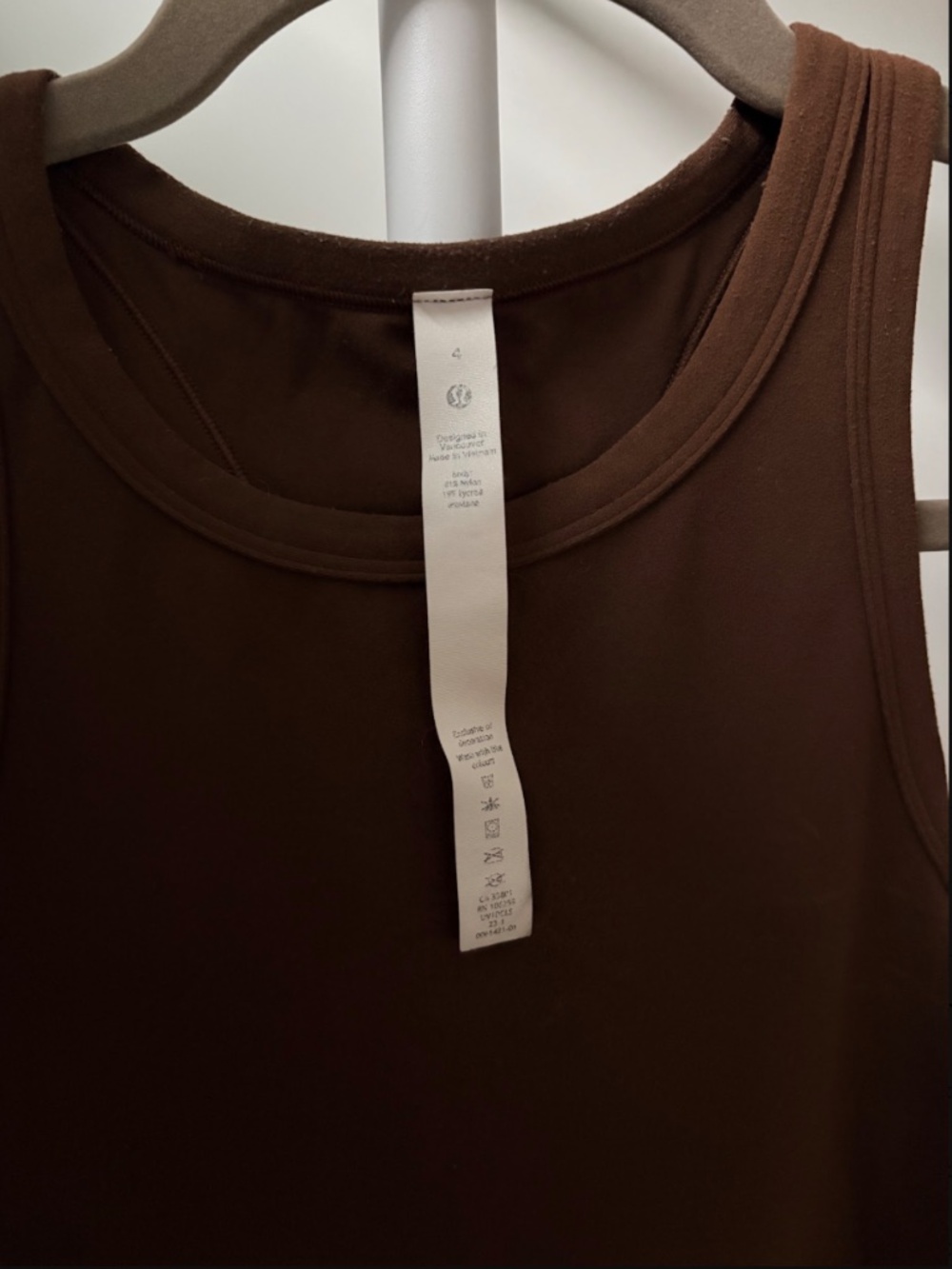 Lululemon Align Waist-Length Racerback Tank Java Size 4 - Picture 3 of 9
